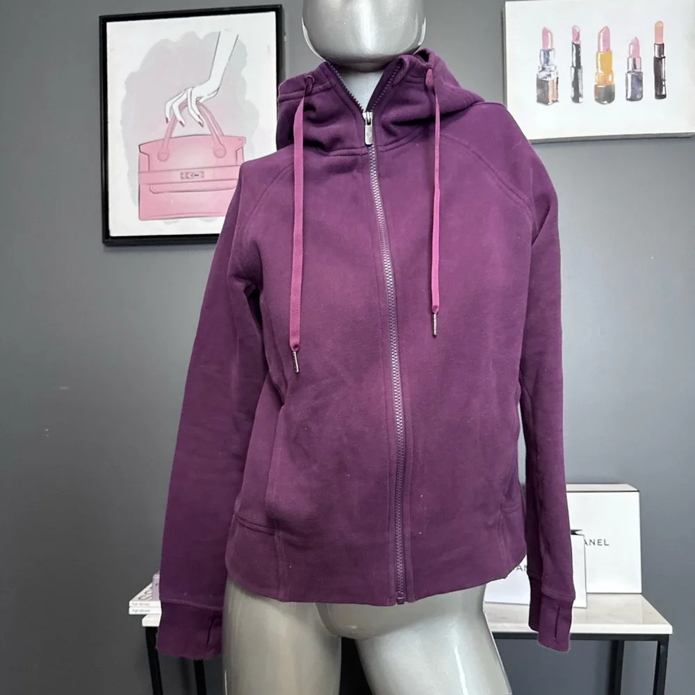 ❌SOLD❌ Lululemon Plum Purple Zip Hoodie - Picture 1 of 7